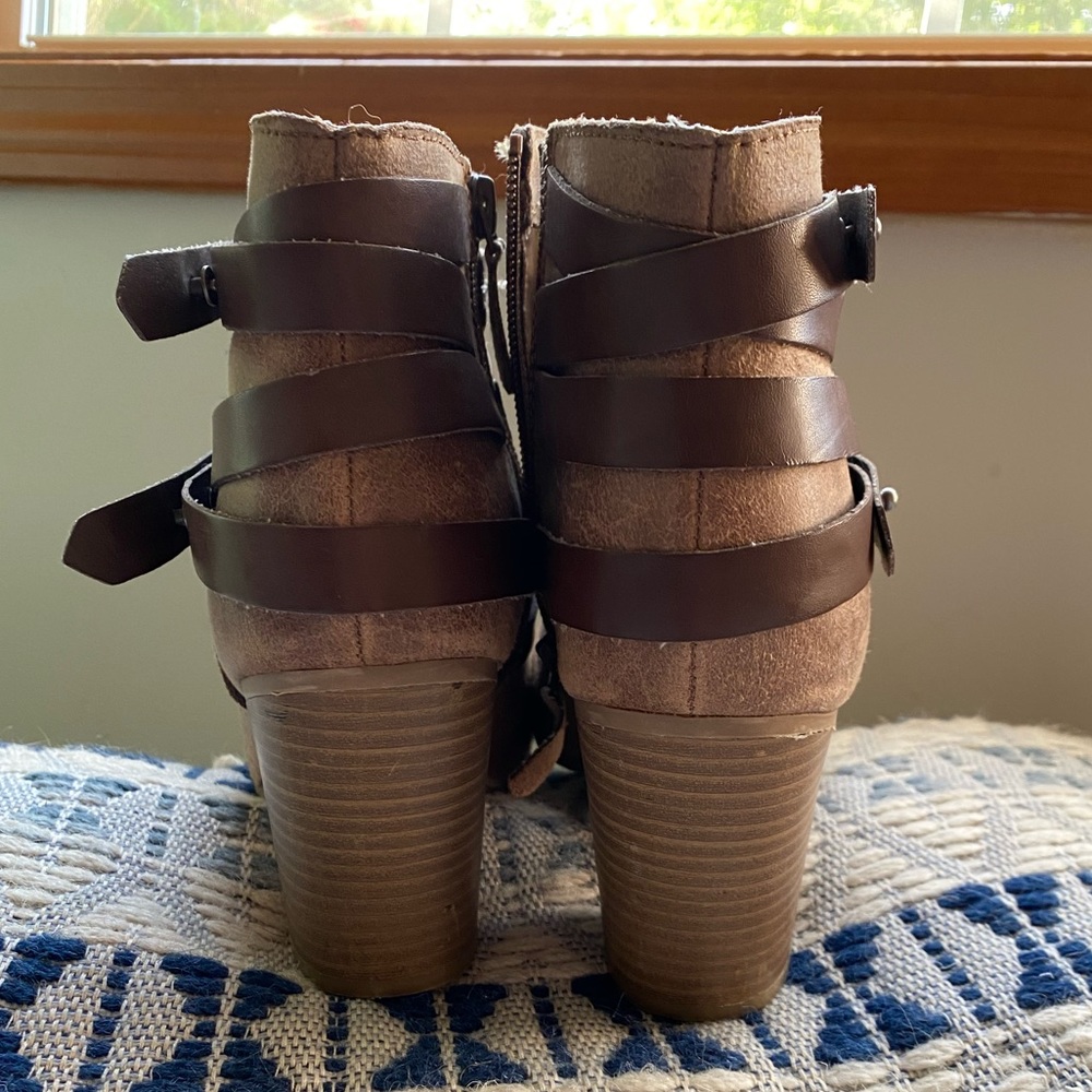Brown Suede Booties - Picture 2 of 3